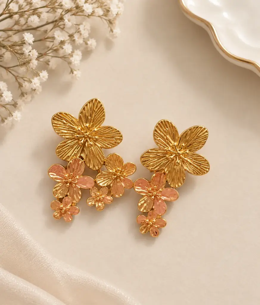 Blossom Charm Flower Earrings