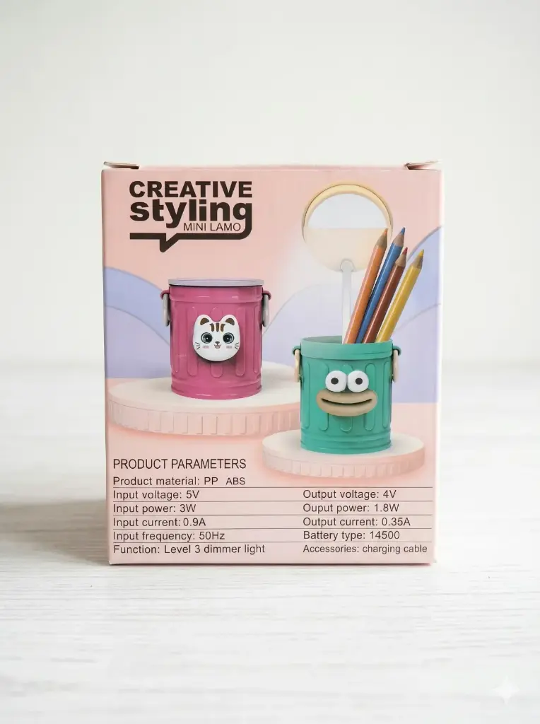 Creative Mini Lamp & Pen Stand